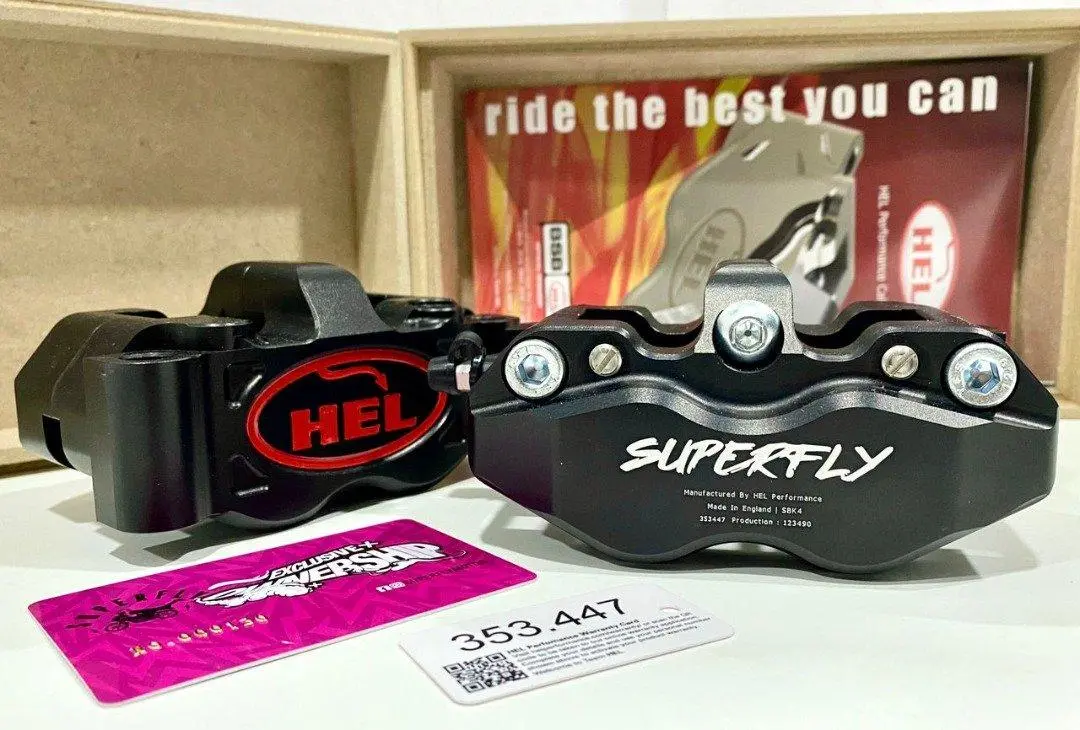 Superfly X Hel 100Mm Billet 4 Piston Radial Calipers (Rhs Only) 1