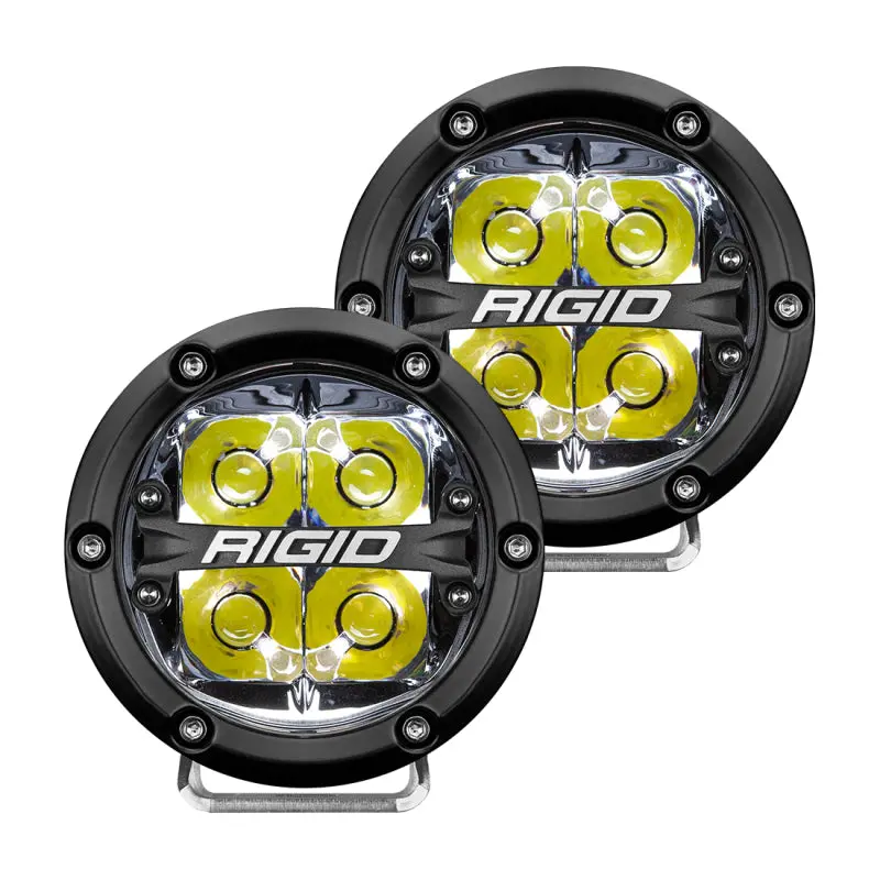 Rigid Industries 360-Series 4In Led Off-Road Spot Beam - White Backlight (Pair) 1
