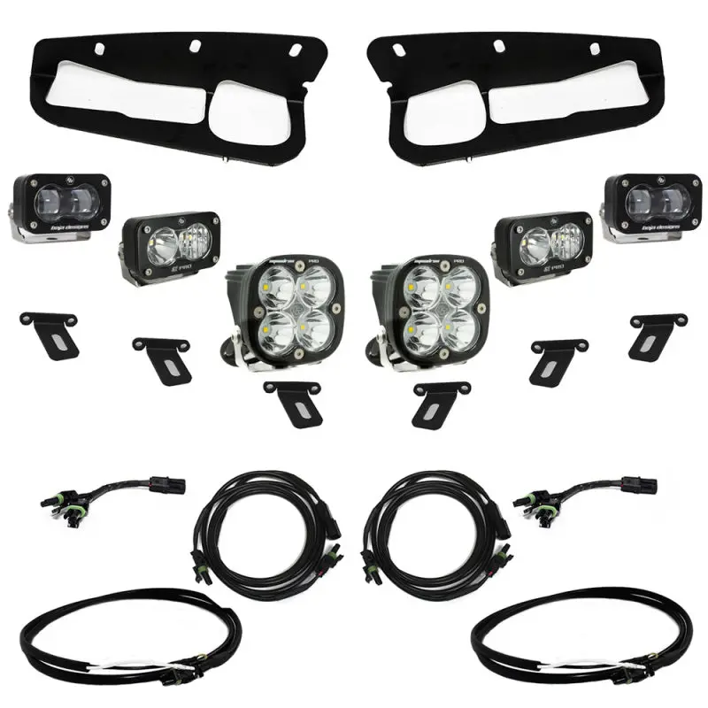 Baja Designs 21+ Ford Bronco W/Steel Bumper S2 Sae Pro Fog Pocket Light Kit 2