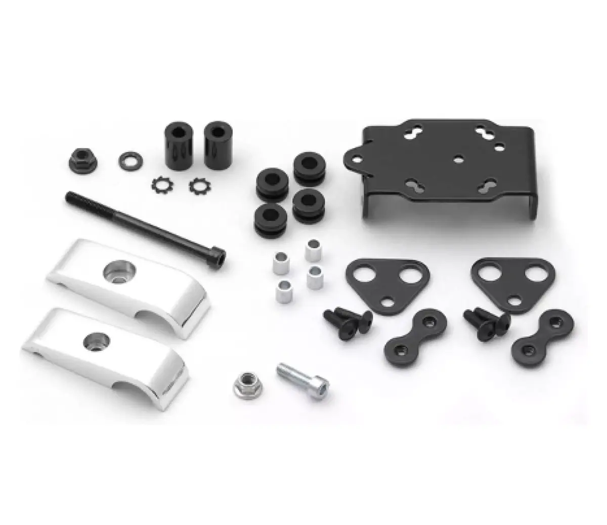 Sw Motech Gps Mount With Handlebar Clamp For Ø 22 Mm Handlebar (Vibration Damped Silver) 1