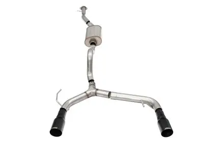 Corsa 21-24 Ford Bronco 2.3L Cat-Back Dual Rear Exhaust, 4In Black Tips 1