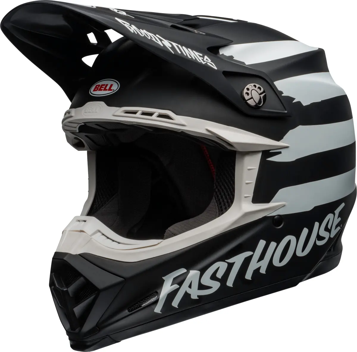 Bell Helmet Moto-9 Mips (Signia Matte Black/White) 1