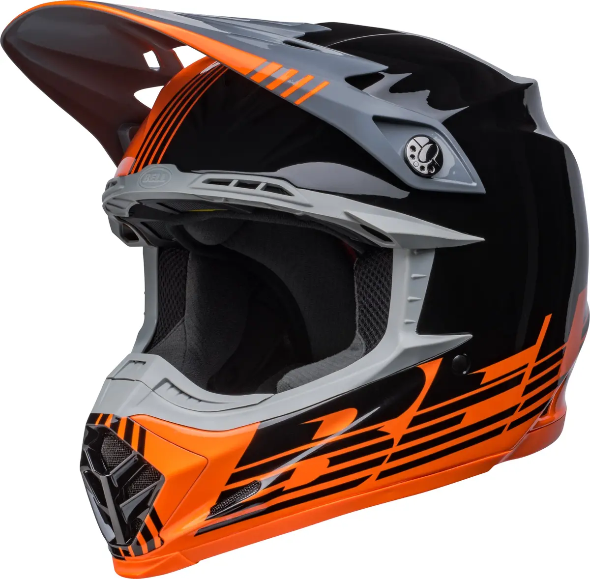Bell Helmet Moto-9 Mips (Louver Black/Orange) 1