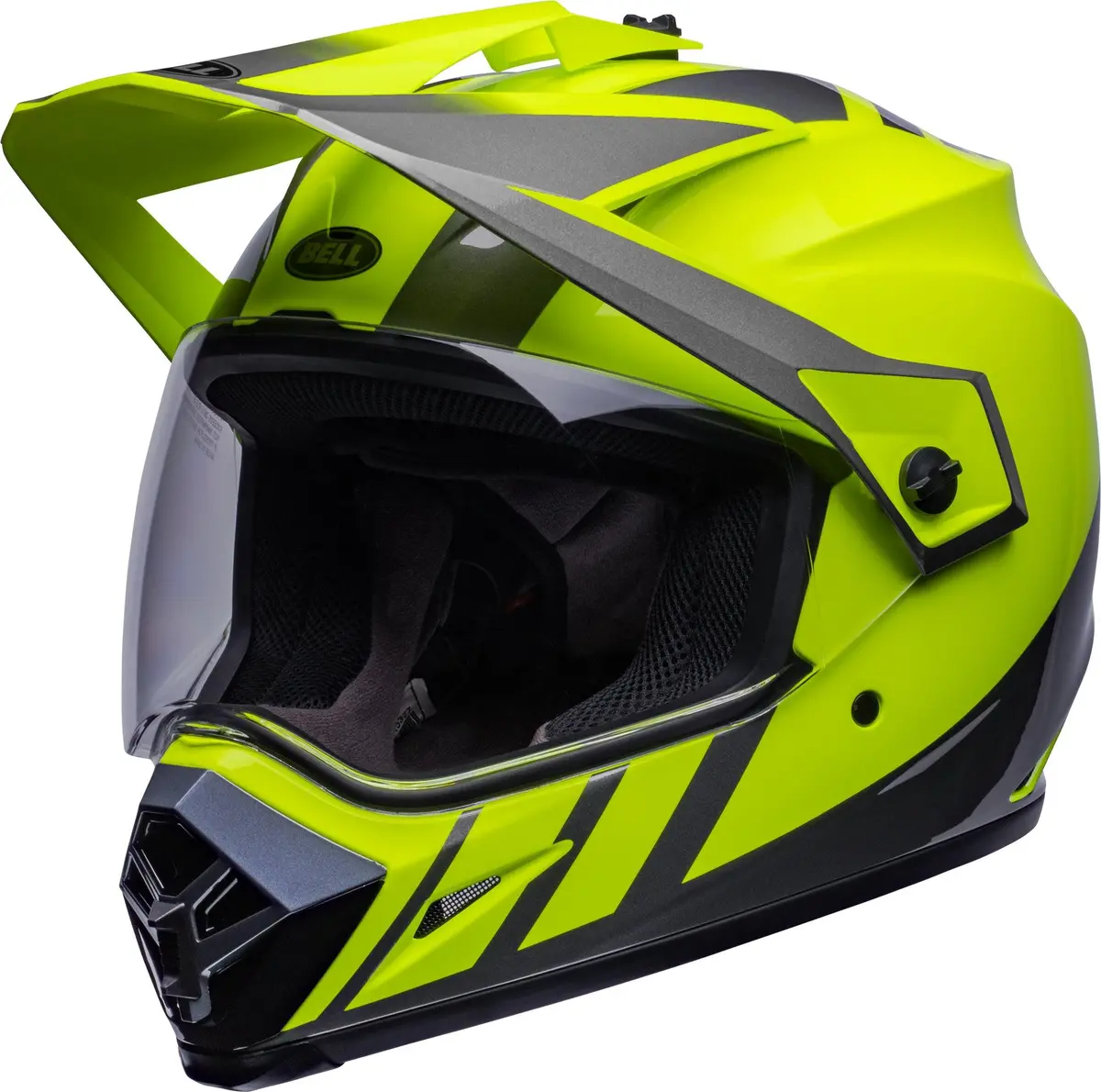 Bell Helmet Mx-9 Adventure Mips (Dash Gloss Hi-Viz Yellow/Gray) 1