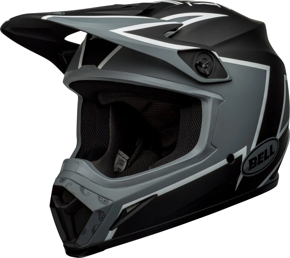 Bell Helmet Mx-9 Mips (Twitch Matte Black/Gray/White) 1
