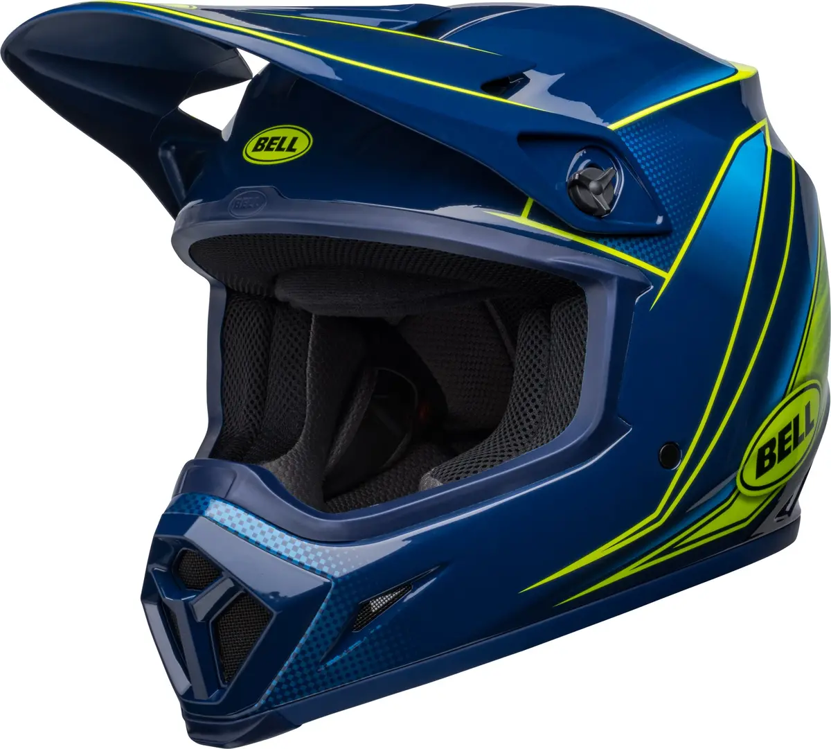 Bell Helmet Mx-9 Mips (Zone Navy/Retina) 1