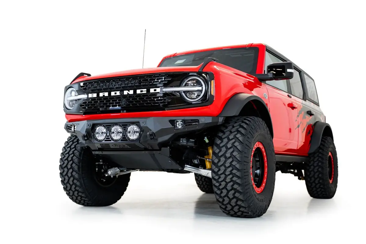 Bomber Front Bumper With Rigid Light Mounts | Addictive Desert Designs 1