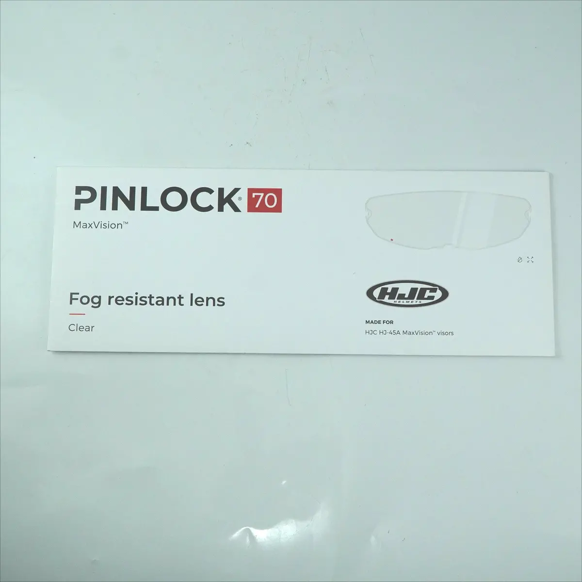 Hjc Helmet Pinlock Sparepart Hj-45A For F100 (Clear) (Small) 1