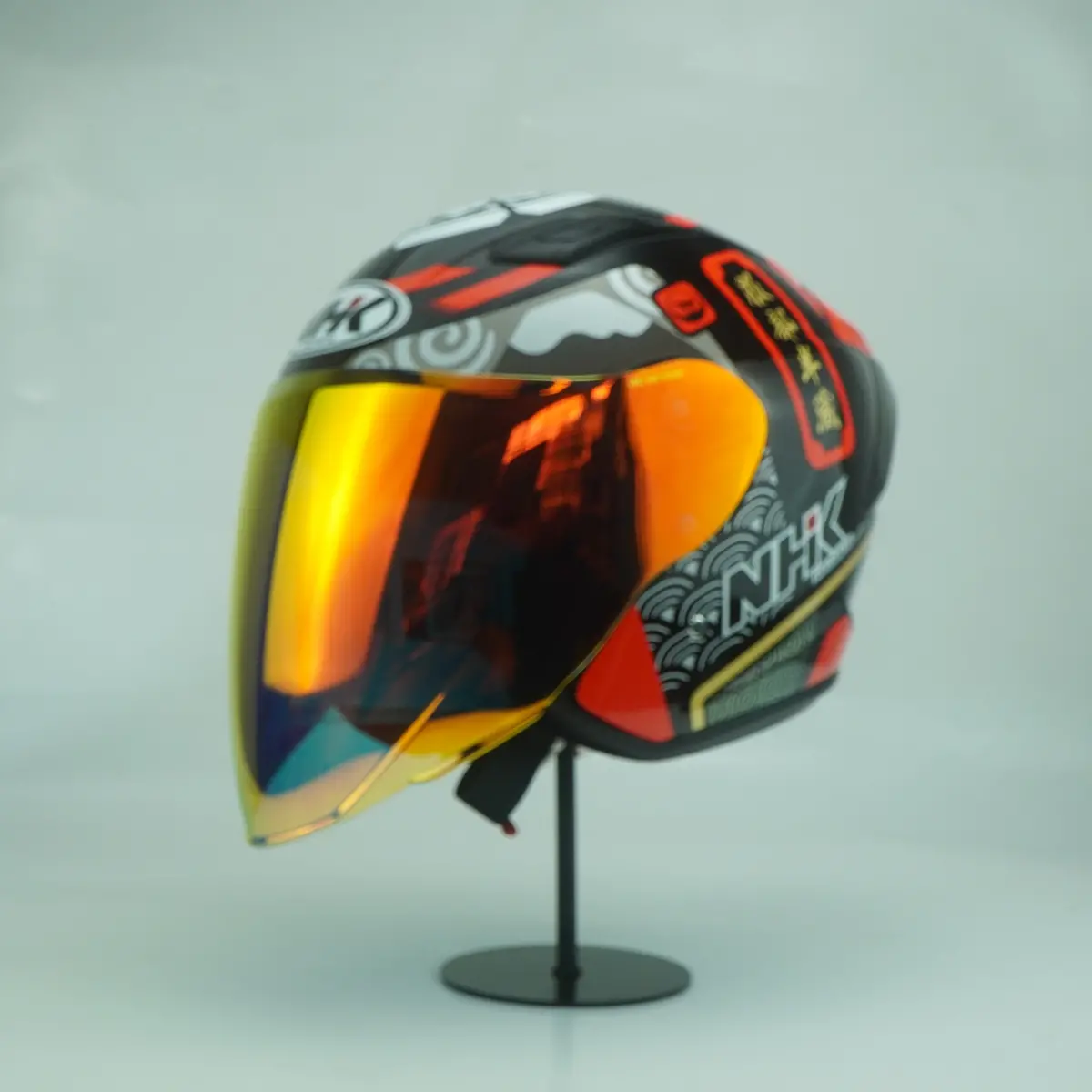 Nhk Helmet S1gp S Bushido (Black/Red Glossy) 1