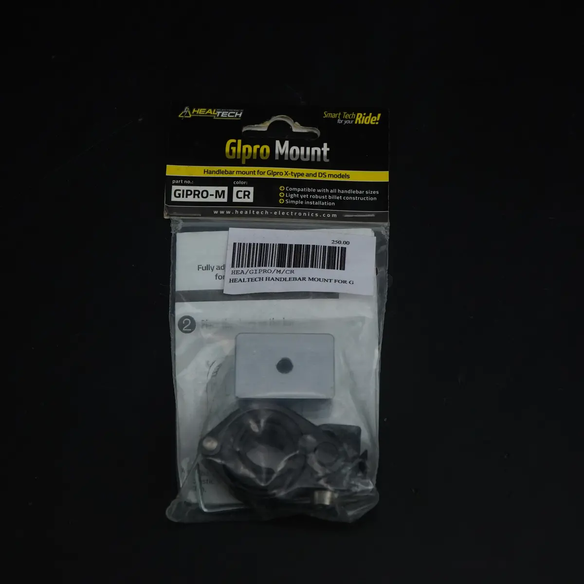 Heal Tech Quickshifter Handlebar Mount For Gipro And Shift Light Pro (Gipro-M-Cr) 1