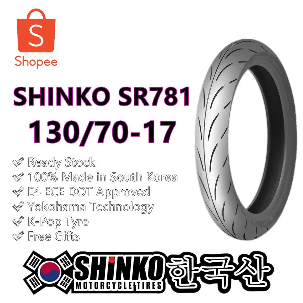 Promotion Shinko Tires Tyres Tayar Sr781 130/70-17 Tubeless Sport Tire 1