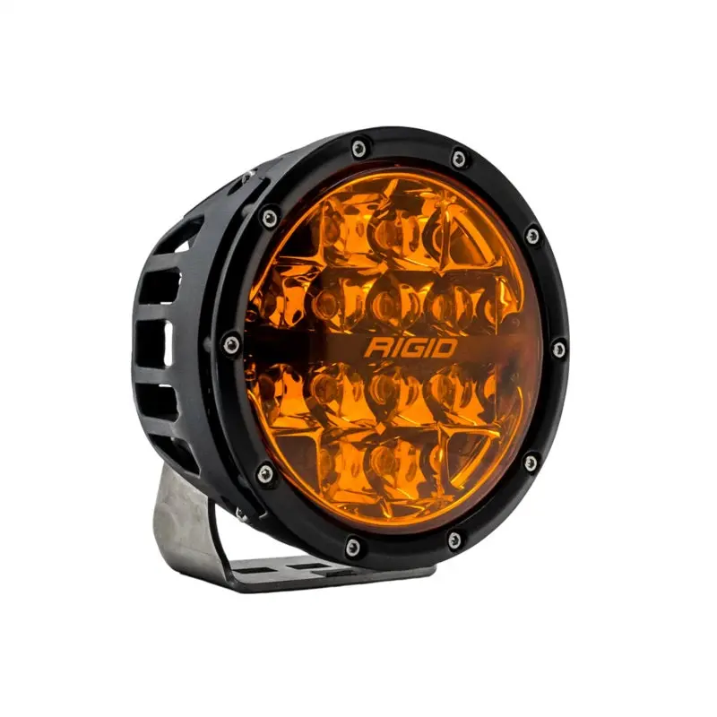 Rigid Industries 360-Series 6In Sae Fog W/ Amber Pro Lens - White (Pair) 1