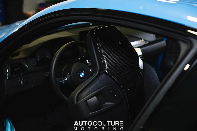 Eventuri Bmw F80 M3 / F82 M4 Black Carbon Seat Back Cover Set 1