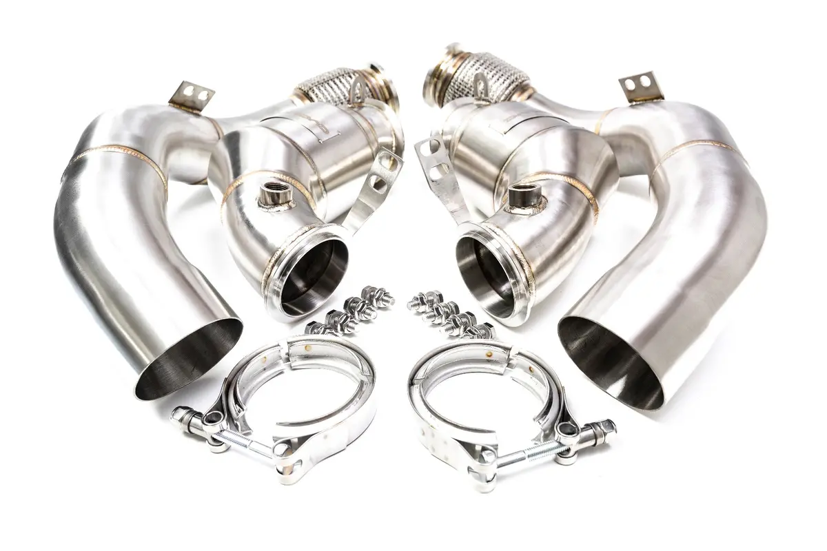 Evolve Catless Turbo Downpipes - Bmw F90 M5 | F92/F93 M8 1