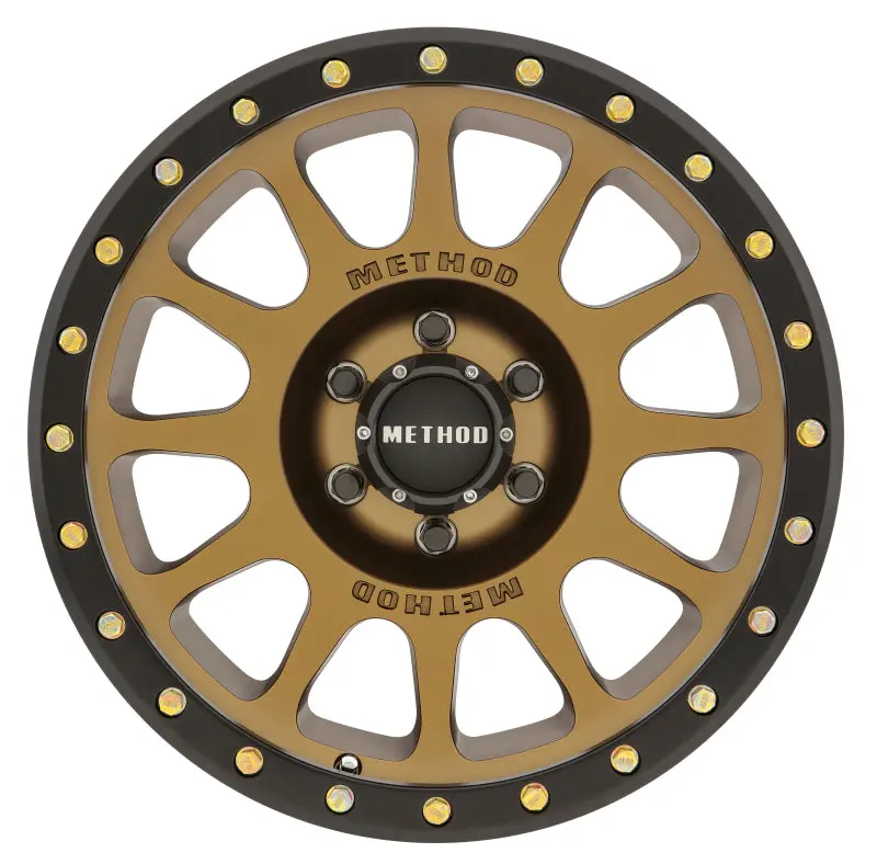 Ford Bronco Method Mr305 Nv 18X9 -12Mm Offset 6X5.5 108Mm Cb Method Bronze/Black Street Loc Wheel 1
