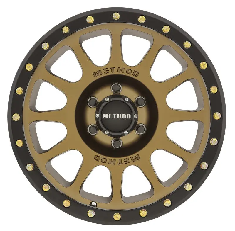 Ford Bronco Method Mr305 Nv 18X9 0Mm Offset 6X5.5 108Mm Cb Method Bronze/Black Street Loc Wheel 1