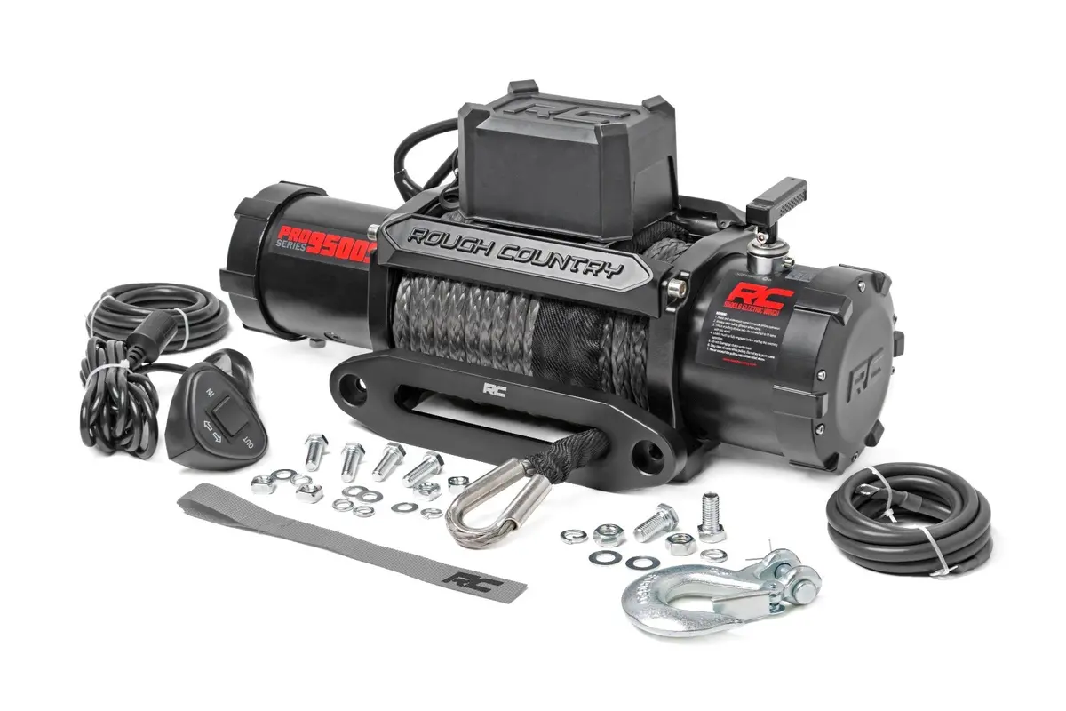 Ford Bronco 9500Lb Winch W Synthetic Rope | Rough Country 1