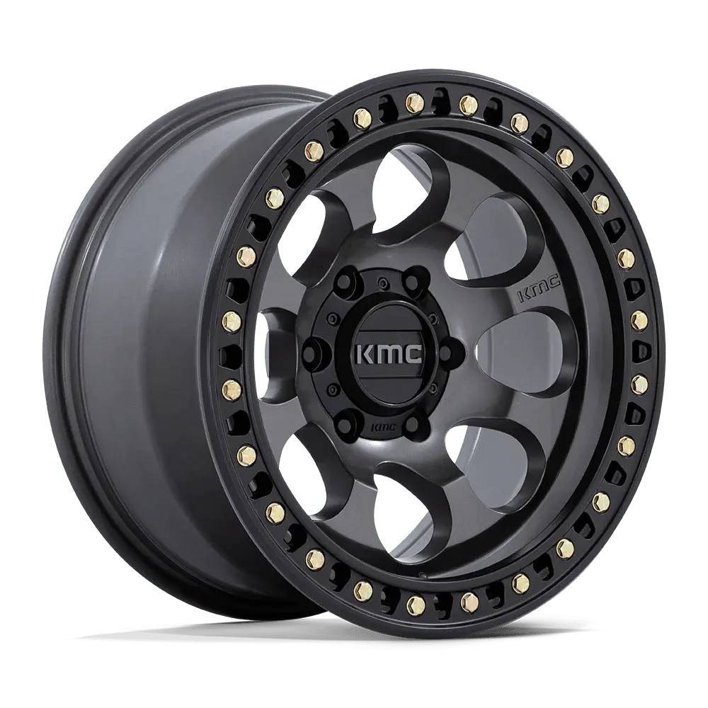 Ford Bronco Riot Sbl Wheel Anthracite W Satin Black Lip | Kmc 1