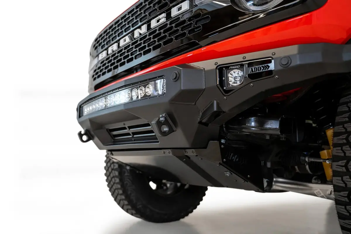 Ford Bronco Stealth Fighter Front Bumper | Addictive Desert Designs 1