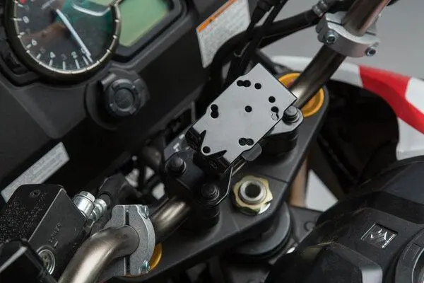 Sw Motech Gps Mount For Handlebar (Black) Fits For Suzuki V-Strom 650 ('17-) / 1000 ('14 -'16) 1