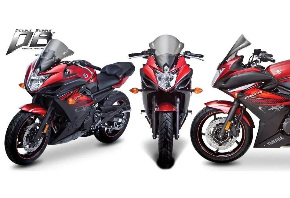 Zero Gravity Double Bubble Windscreen Fits For Yamaha Fz6r ('09-'17) (Light Smoke) 1