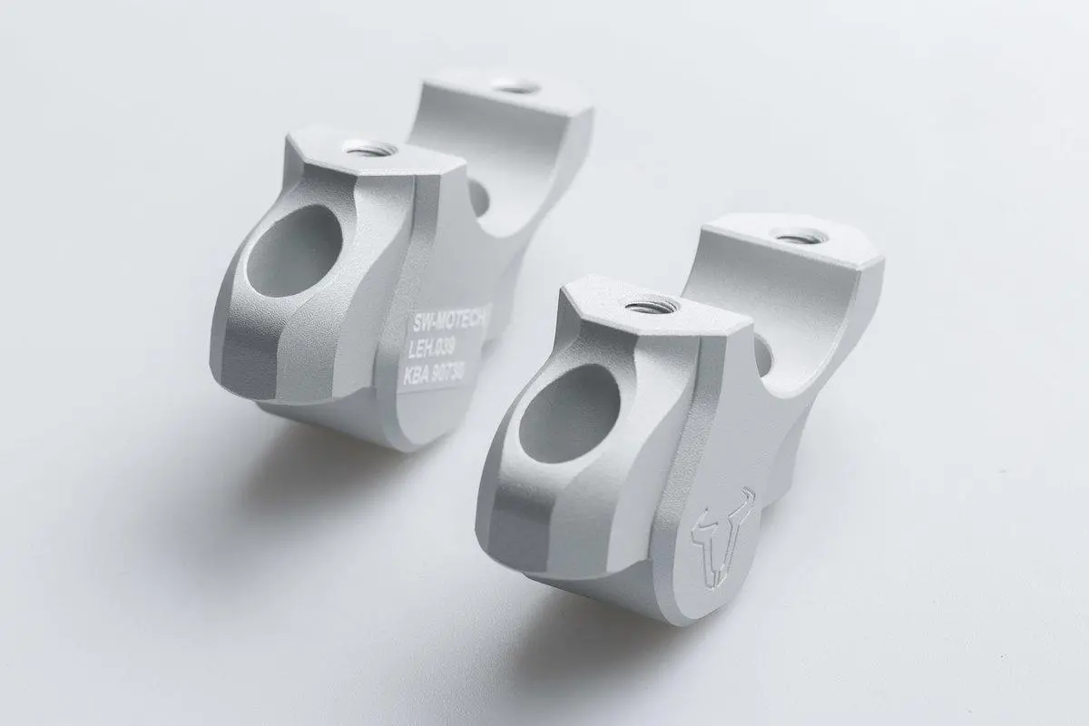 Sw Motech Bar Back (H=32Mm, Back=25Mm) Fits For Bmw S1000xr ('15-), R1200gs Lc ('13-), R1200gs Lc Adventure ('13-) & R1200gs Lc Rallye ('16-) (Silver) 1