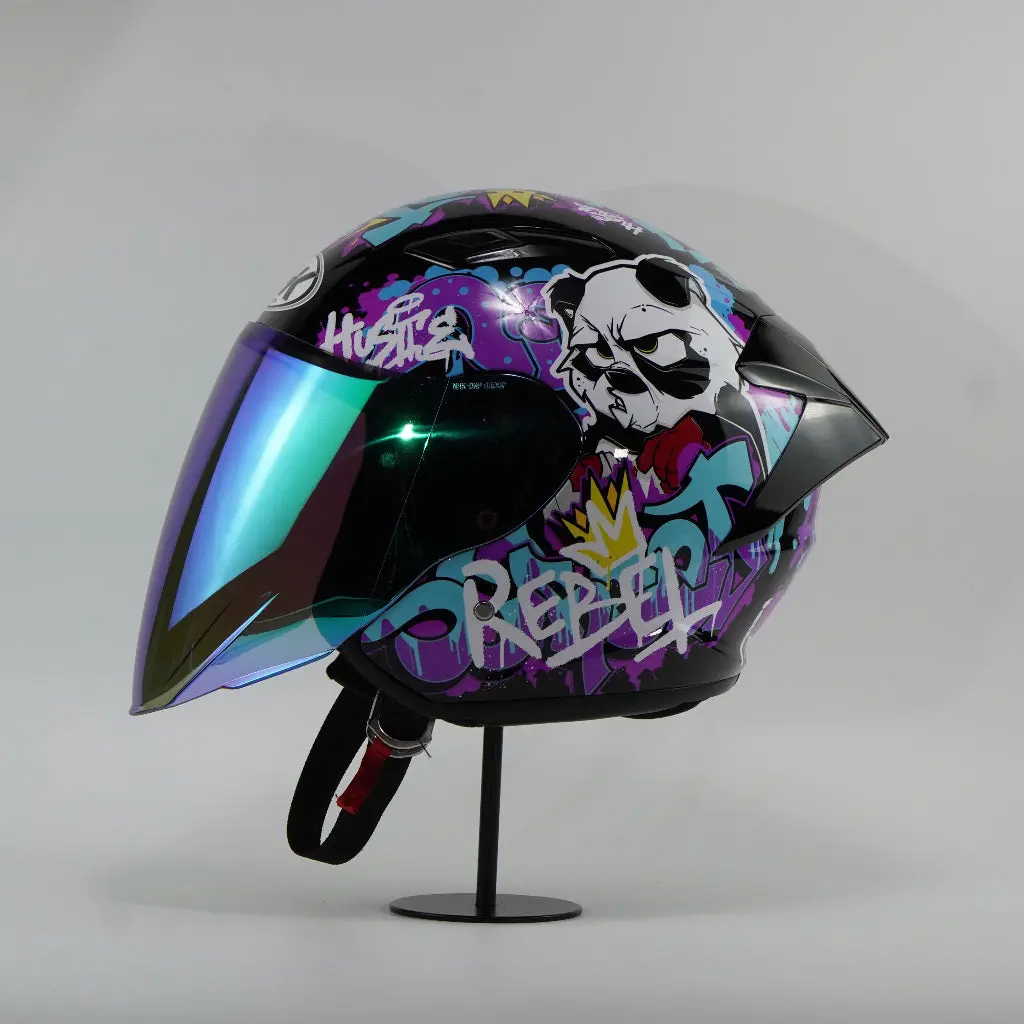 Nhk Helmet S1gp S Mural (Black/Tosca Glossy) 1