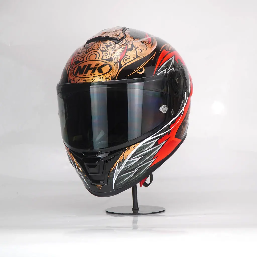 Nhk Helmet K5r Sv Balinese Garuda (Black Glossy) 1