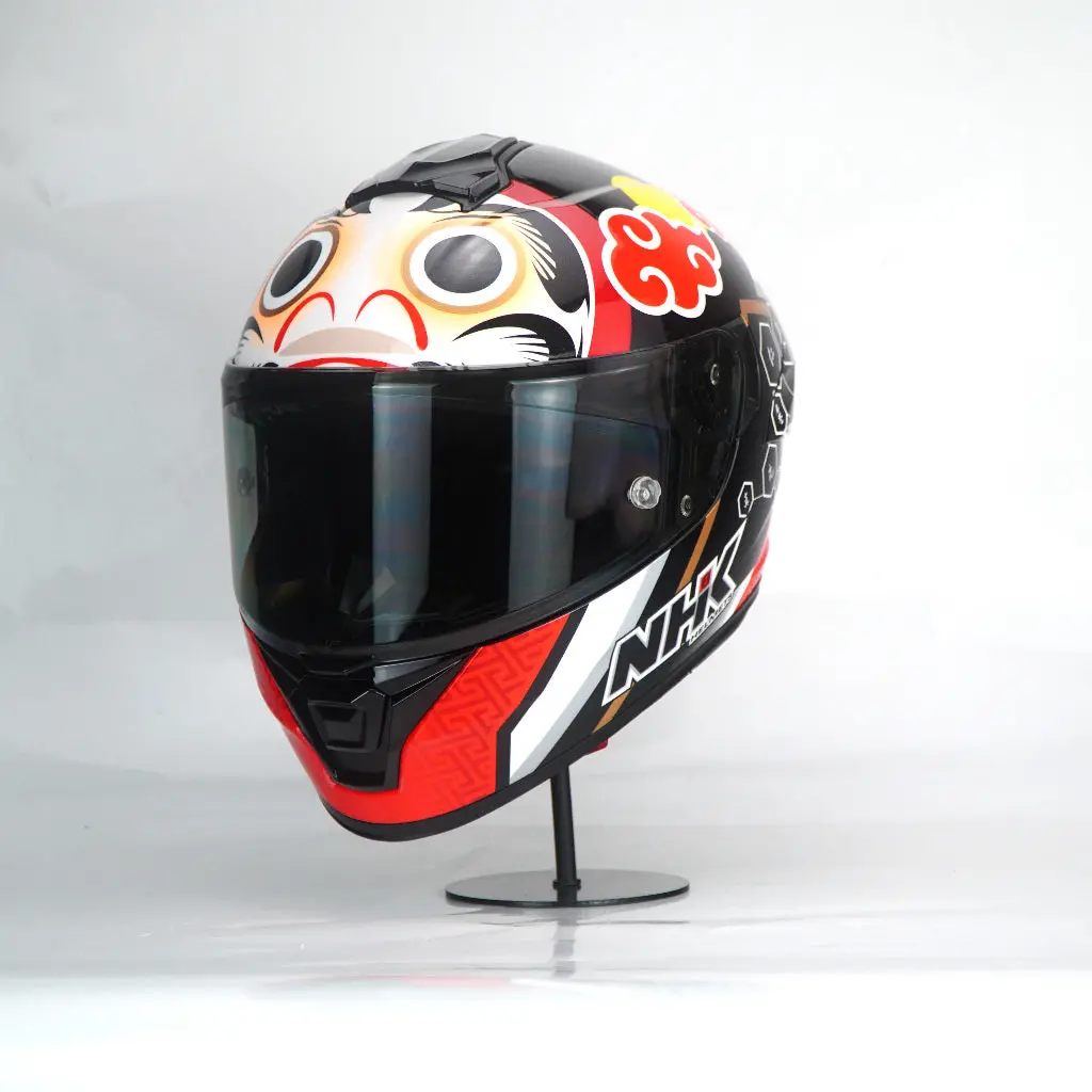 Nhk Helmet K5r Sv Miha #2 (Black/Red Glossy) 1