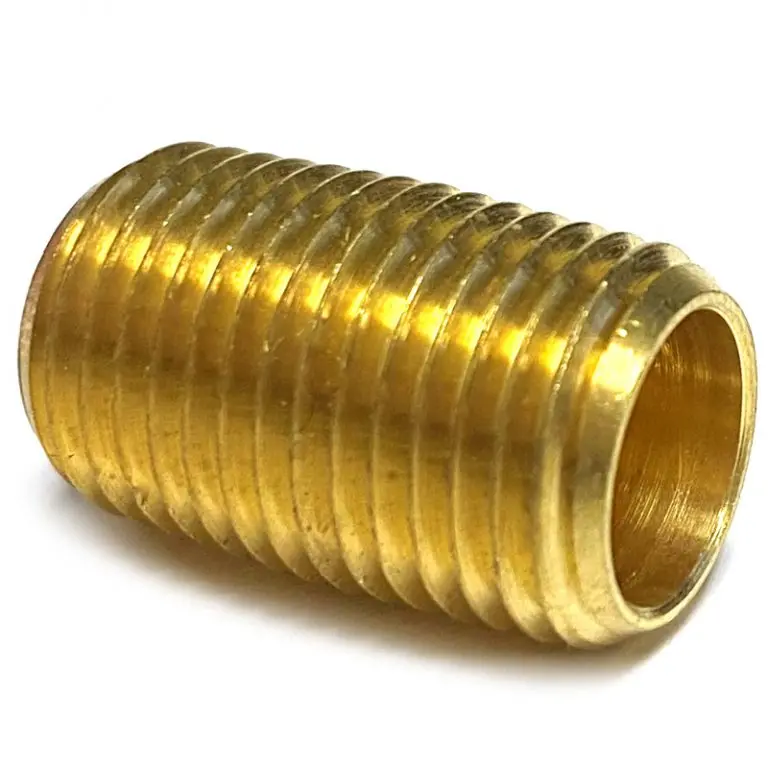 140710 Brass, Nipple, Close,  1/4" Pw Sm 1