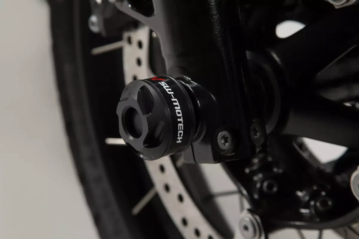 Sw Motech Slider Set (Front Axle Black) Fits For Bmw R Nine T Scrambler ('16-) 2