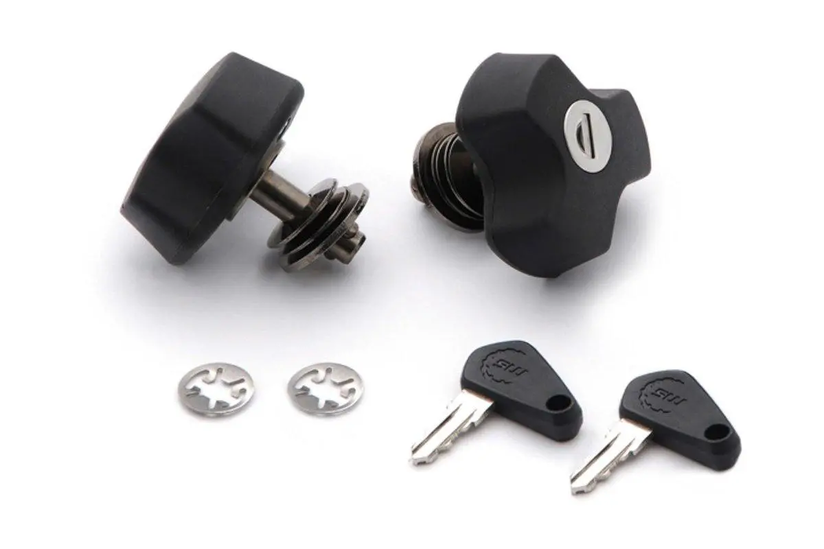 Sw Motech Anti Theft Protection For Evo Carrier (Quick Lock Function / 2 Matching Locks / 2 Keys) 1
