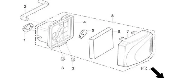 87503940 Air Cleaner Assembly Ref 8 Rato Engine 1