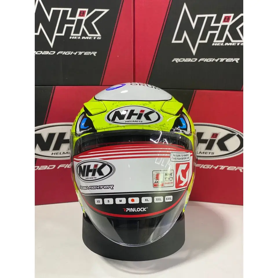Nhk Helmet R1 V2.0 Sergio #2 (Yellow Flo Glossy) 1