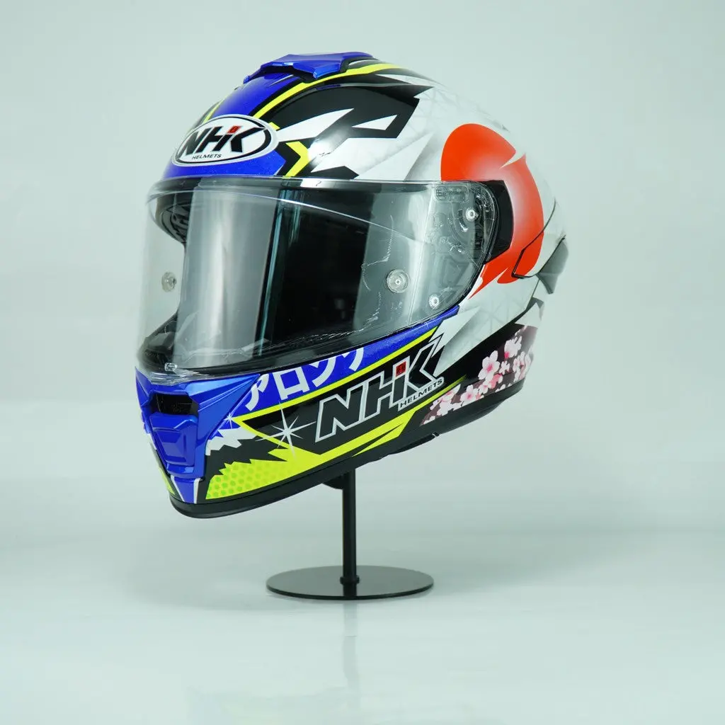 Nhk Helmet K5r Sv Alonso Lopez #4 (Black/Blue Glossy) 1