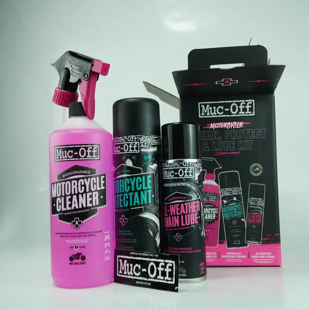 Muc Off Motorcycle Clean Protect Lube Kit V2 1