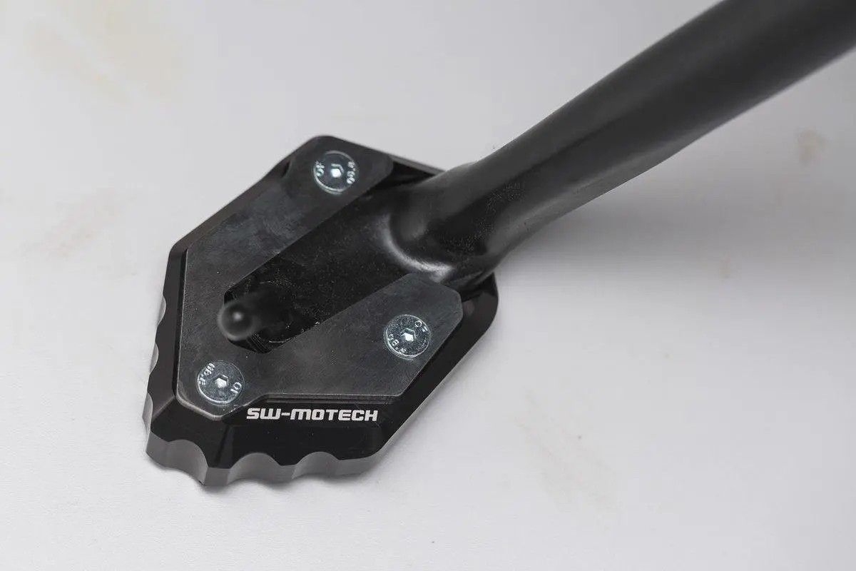 Sw Motech Extension For Side Stand Foot (Black / Silver) Fits For Yamaha Mt-07 / Tracer / Motocage / Xsr700 1