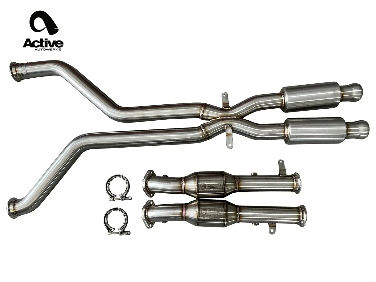 Active Autowerke E9x M3 Signature X Pipe With Gesi Ultra High Flow Cats 1