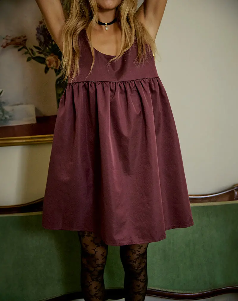 Marona Dress In Dark Berry 6