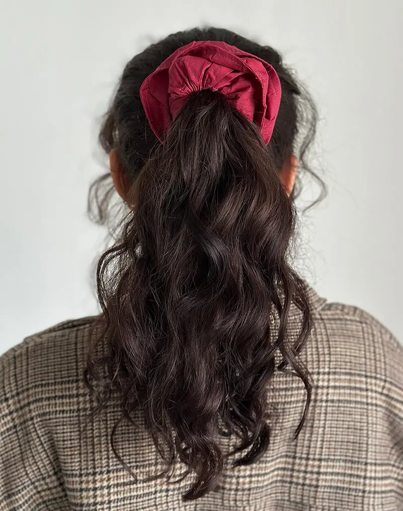 Bel Oversized Scrunchie In Adrenaline Red 1