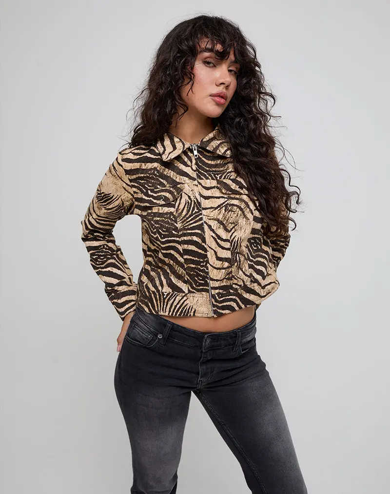 Hoshi Jacket In Wild Animal Print 1