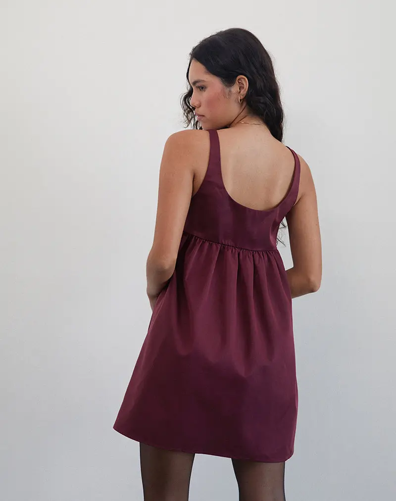 Marona Dress In Dark Berry 3