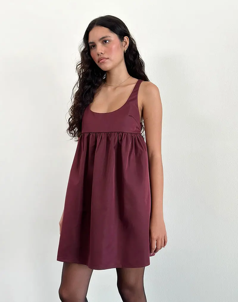 Marona Dress In Dark Berry 5