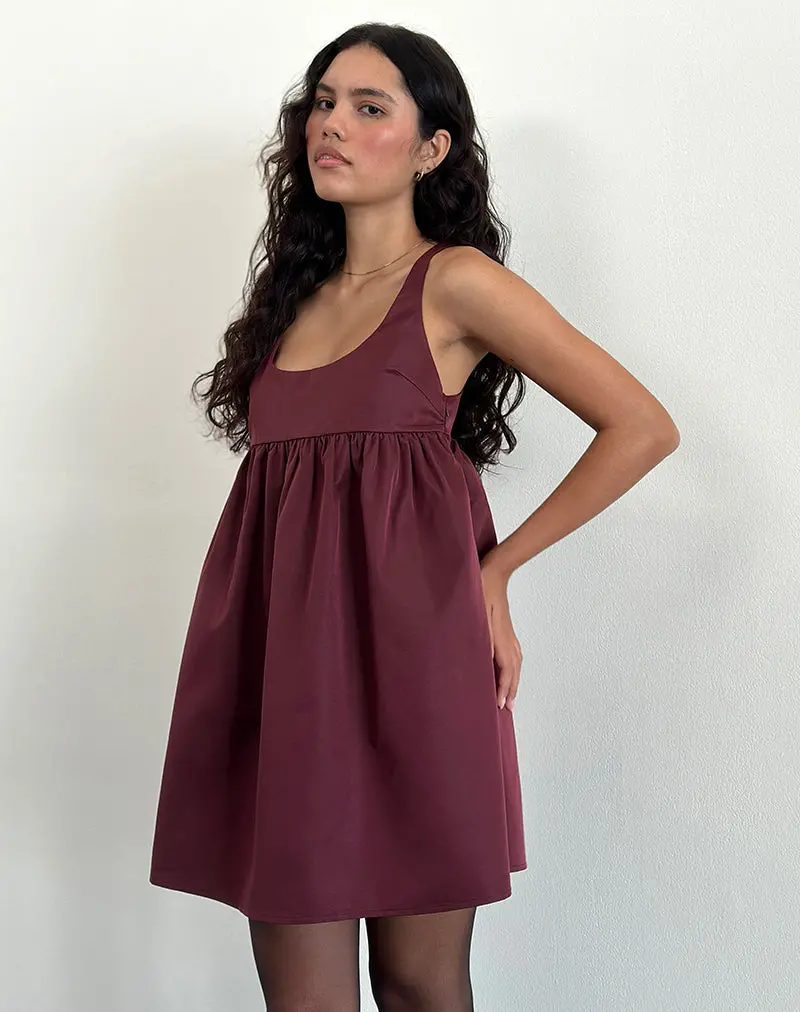 Marona Dress In Dark Berry 2